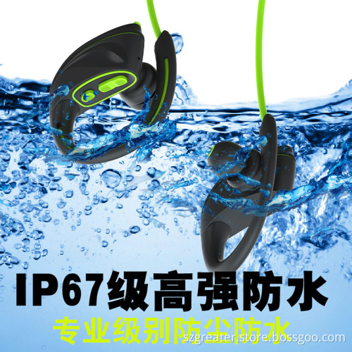 True swimming waterproof bluetooth headphone IPX7 waterproof earphone waterproof bluetooth headphones